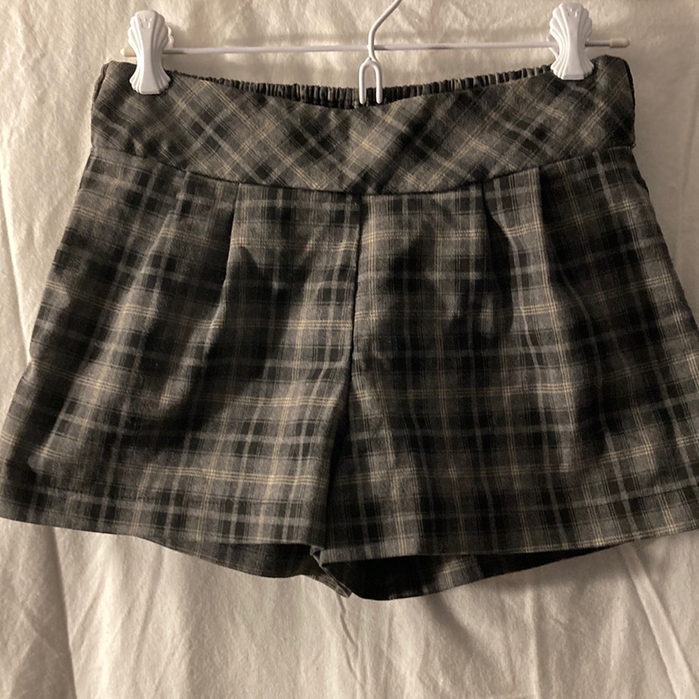 Mimi Chica plaid shorts